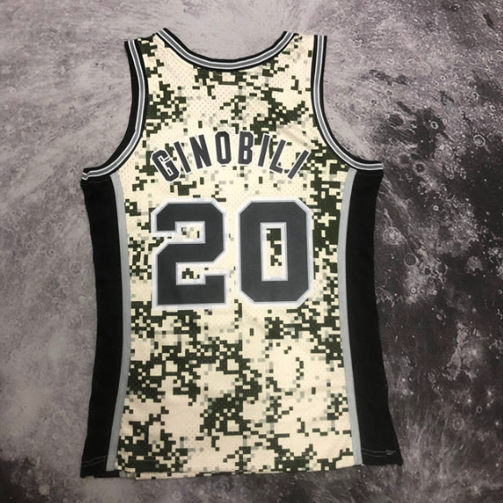 regata NBA Spurs Ginobili 20 - Bege