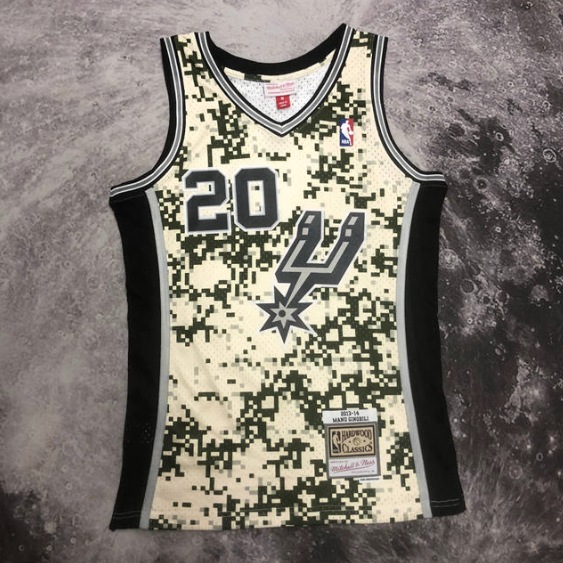 regata NBA Spurs Ginobili 20 - Bege