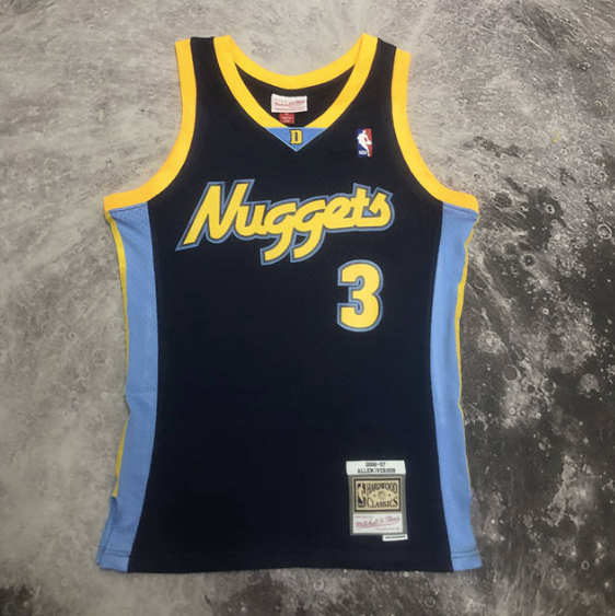 regata NBA Nuggets Iverson 3 - Azul