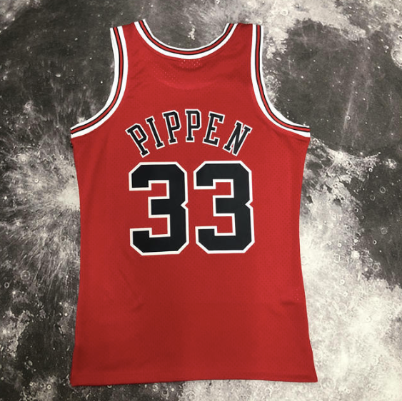 Kit NBA Bulls Jordan 23 Pippen 33 Rodman 91 - Vermelha