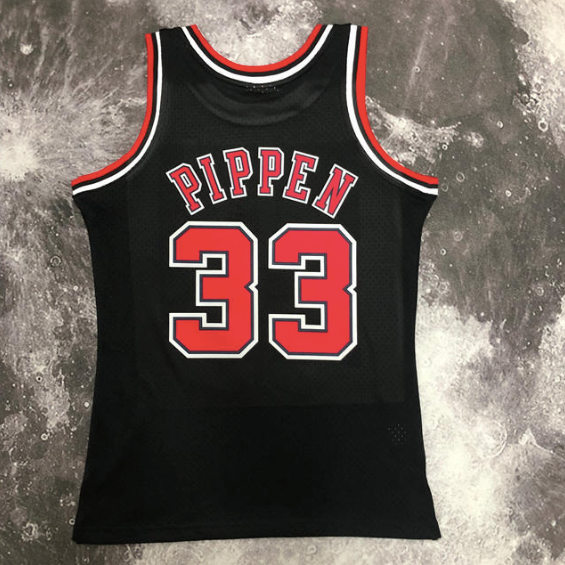 Kit NBA Bulls Jordan 23 Pippen 33 Rodman 91 - Preta