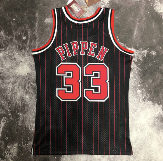 regata NBA Bulls Pippen 33 - Preta