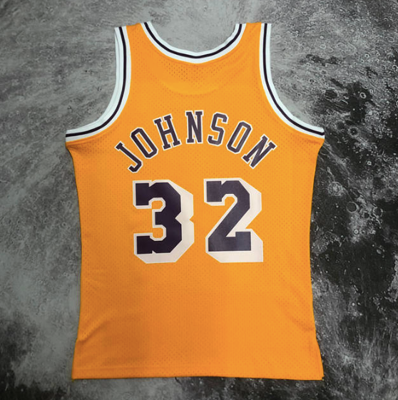 Camisa NBA Lakers Johnson 32 - Amarela