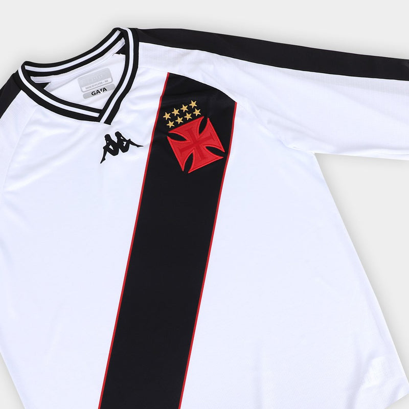Camisa Vasco Manga Longa 24/25 Away Kappa Masculino Torcedor - Branca