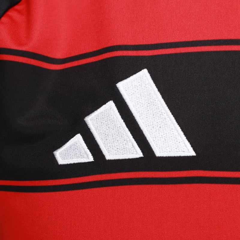 Camisa Flamengo I 25/26 s/n Torcedor Adidas Masculina - Preto
