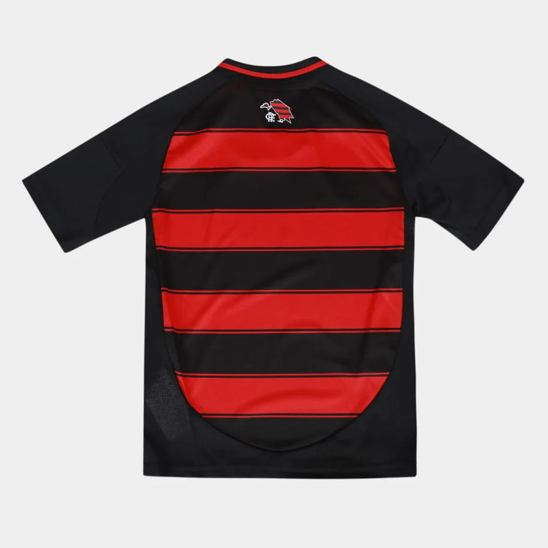 Kit Flamengo Infantil I 25/26 s/n Torcedor Adidas - Preto e Vermelho