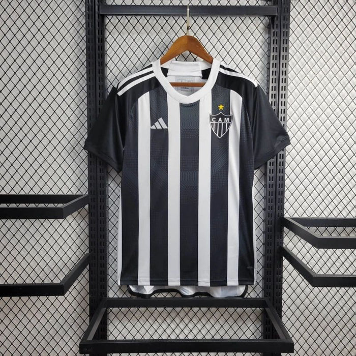 Camisa Atletico Mineiro Home 22/23 Adidas Torcedor Masculina - Preta e Branca
