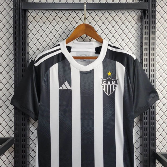 Camisa Atletico Mineiro Home 22/23 Adidas Torcedor Masculina - Preta e Branca