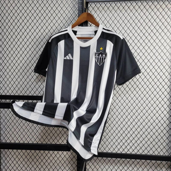 Camisa Atletico Mineiro Home 22/23 Adidas Torcedor Masculina - Preta e Branca