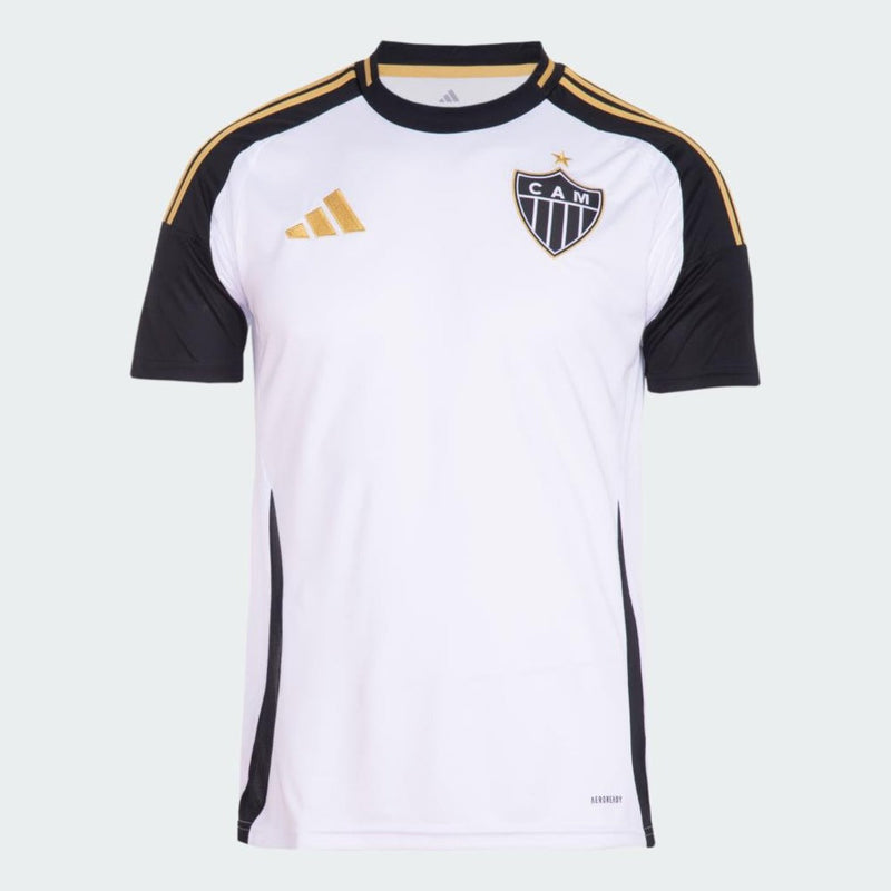 Camisa Atlético Mineiro Away 25/26 Adidas Torcedor Masculina - Branca e Preta