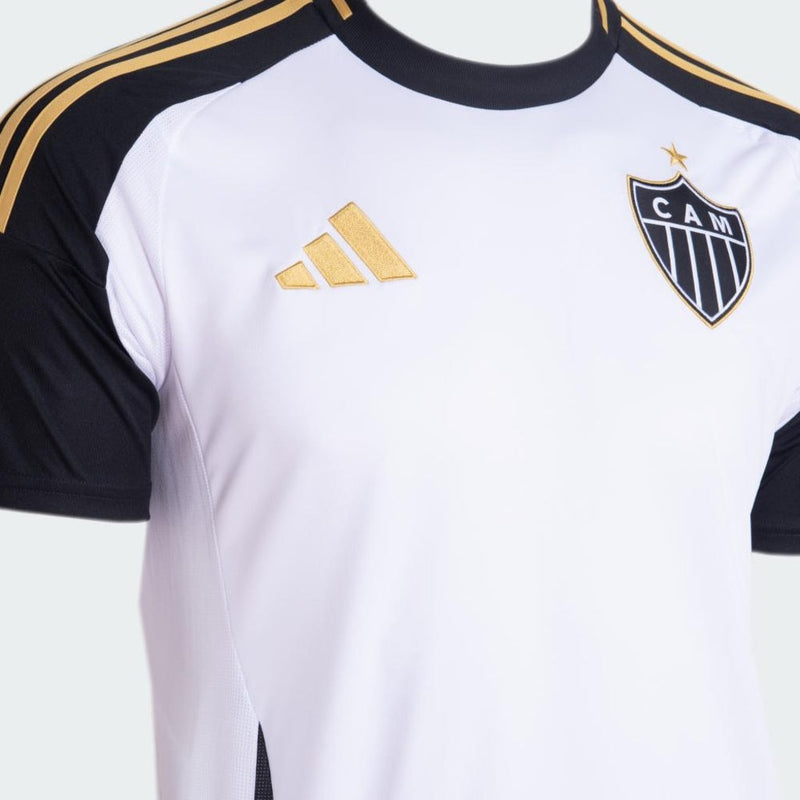 Camisa Atlético Mineiro Away 25/26 Adidas Torcedor Masculina - Branca e Preta