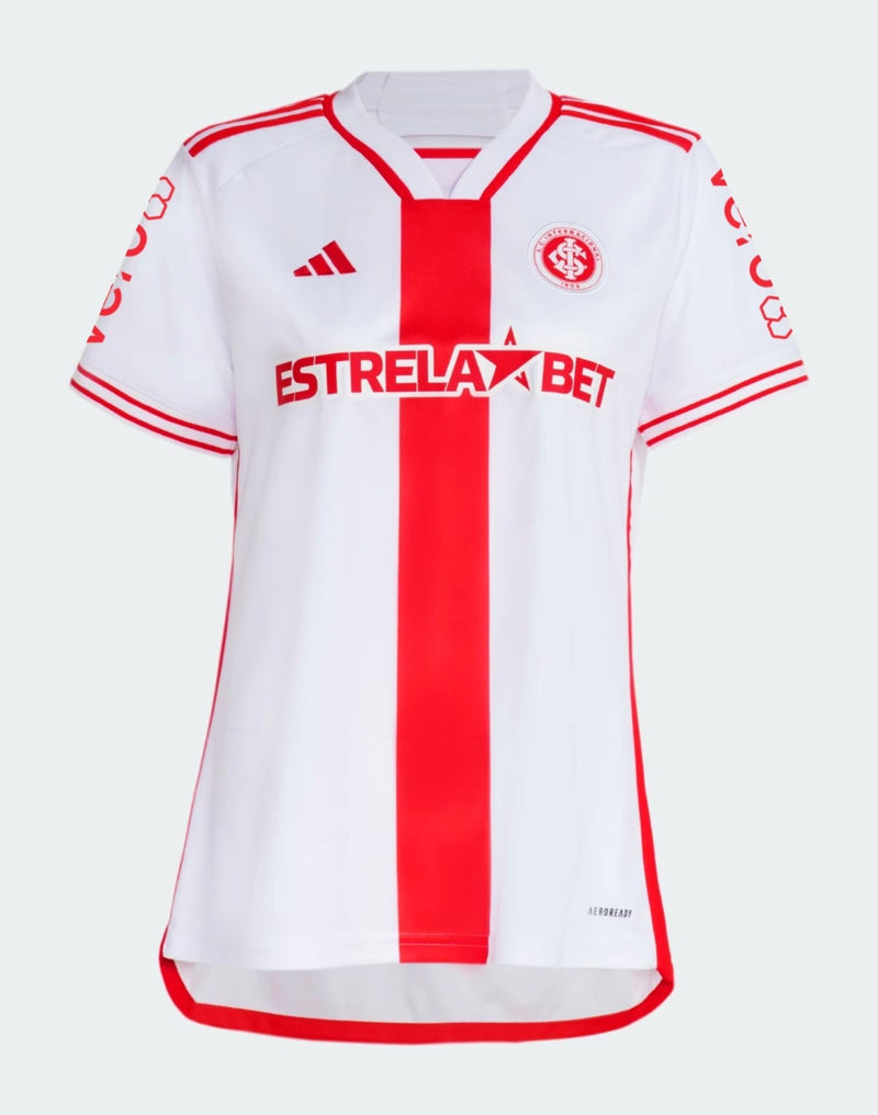 Camisa Feminina Internacional 24/25 Away Adidas - Branca