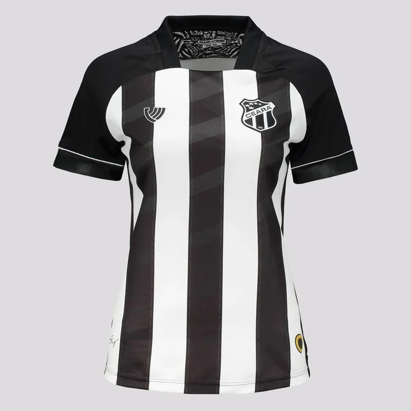 Camisa Ceará Home 24/25 Torcedor Feminina - Preto e Branco