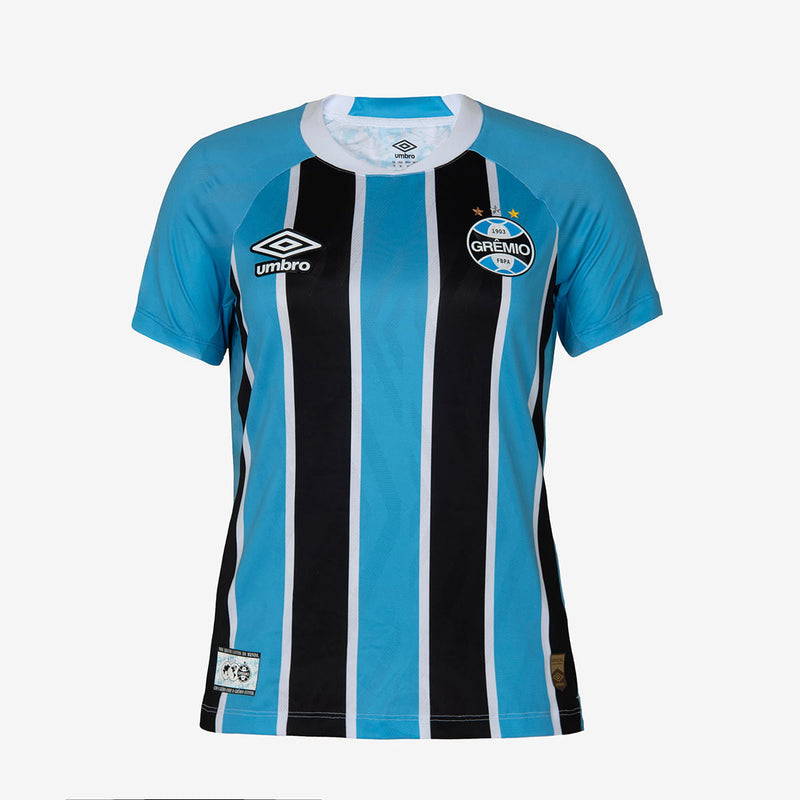 Camisa Grêmio Home 25/26 Umbro Torcedor Feminina - Tricolor