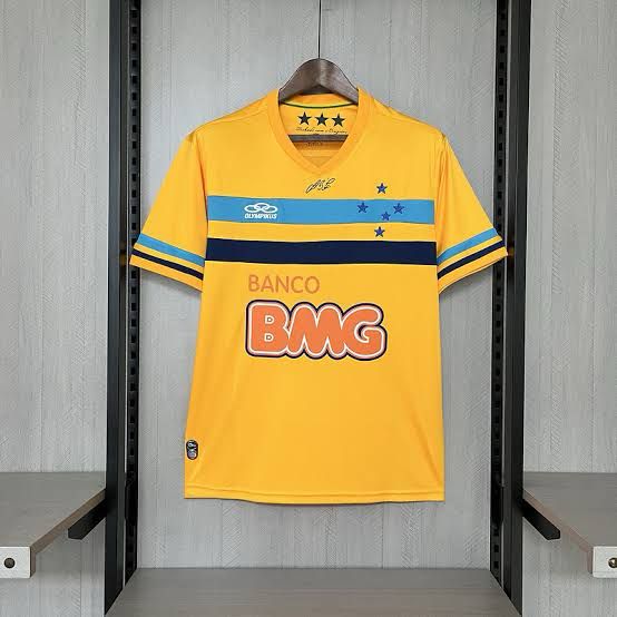 Camisa Cruzeiro Goleiro Retrô 2014/15 Amarela - Olympikus