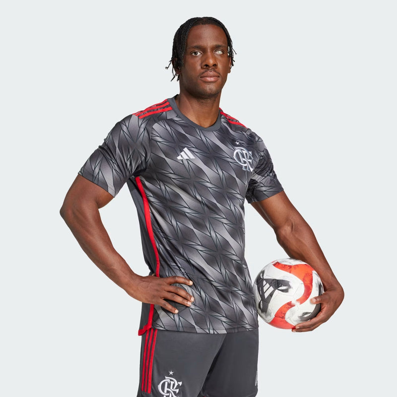 Camisa Flamengo Third 24/25 Torcedor - Vermelha e Preta