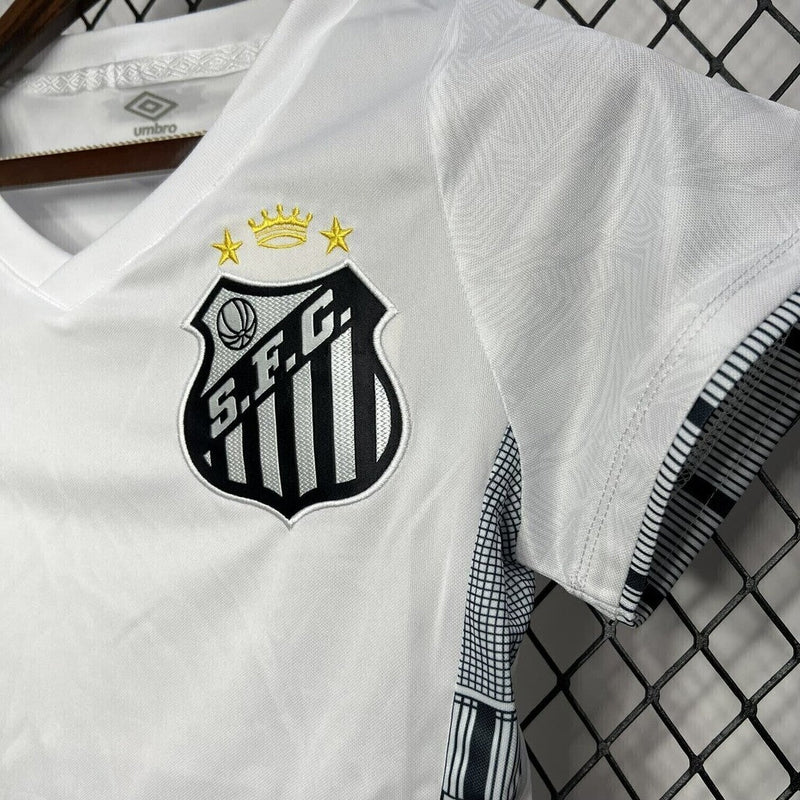Camisa Santos Home 24/25 Umbro Torcedor Feminina - Branca