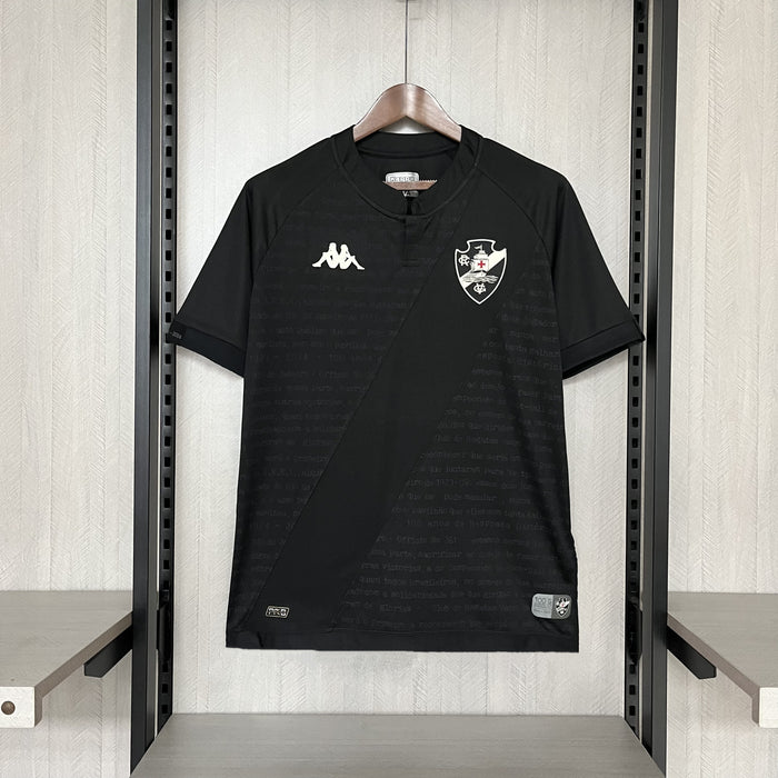 Camisa Vasco da Gama III 24/25 Kombat Kappa Masculina Torcedor - Preta