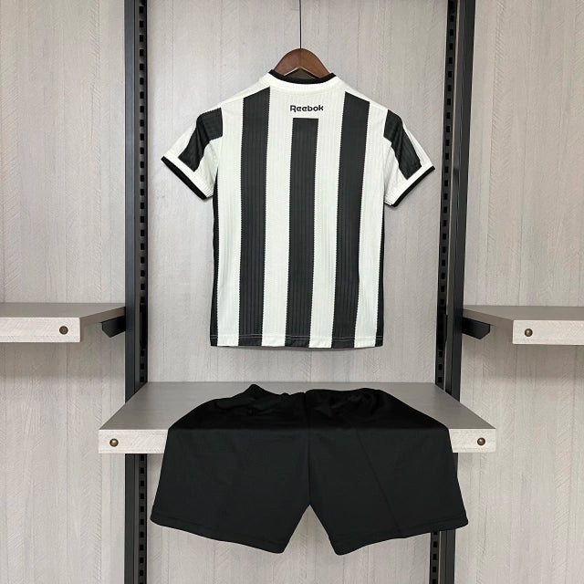 Kit Infantil Botafogo Home 24/25 - Rebook - Branco e Preto