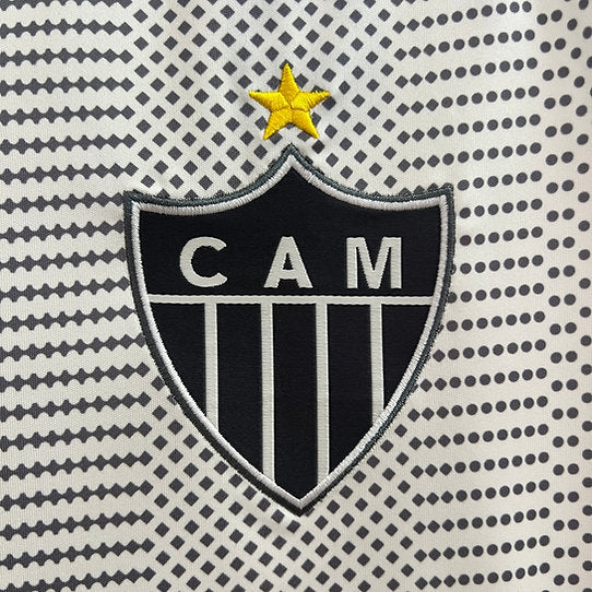 Camisa Atletico Mineiro Away 24/25 Adidas Torcedor Masculina - Branca e Preta