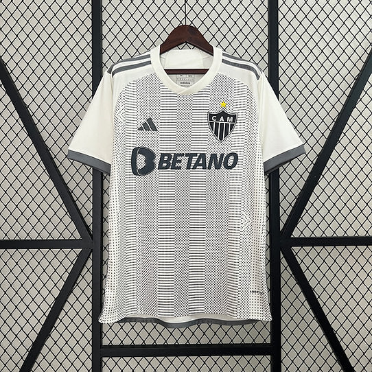 Camisa Atletico Mineiro Away 24/25 Adidas Torcedor Masculina - Branca e Preta