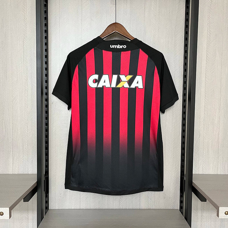 Camisa Athlético Pr 18/19 Retro Home Umbro Torcedor - Preta e Vermelha