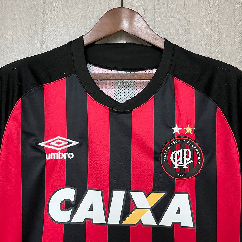 Camisa Athlético Pr 18/19 Retro Home Umbro Torcedor - Preta e Vermelha