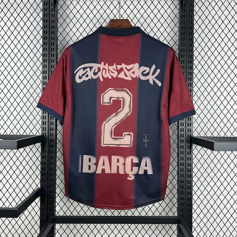 Camisa Barcelona Cactus Jack Home 2000/01 Retrô