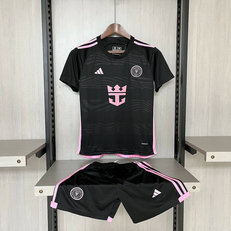 Kit Infantil Inter Miami Away 24/25 - Adidas - Preto