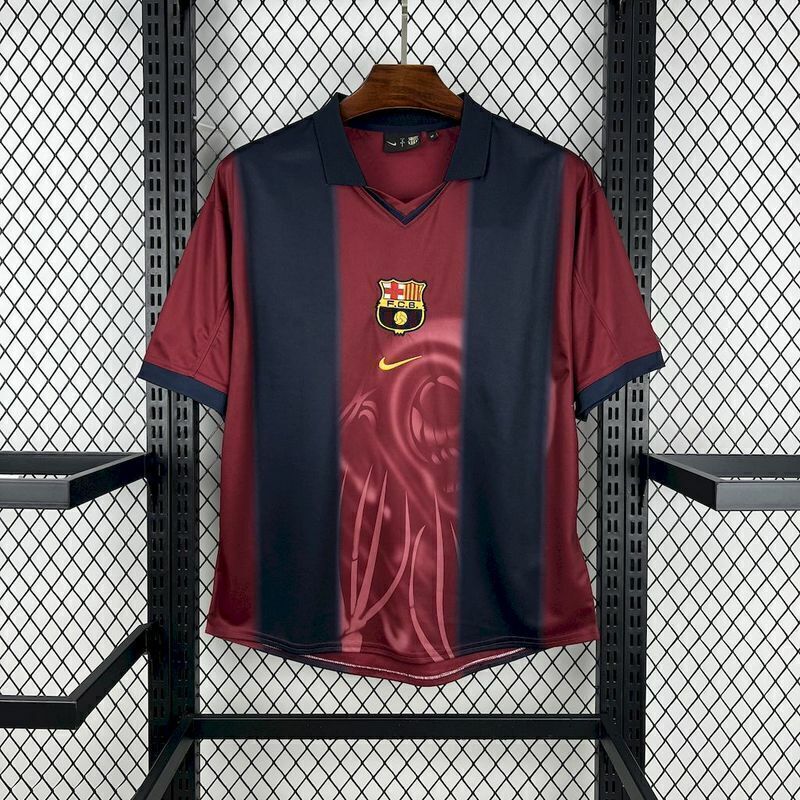 Camisa Barcelona Cactus Jack Home 2000/01 Retrô