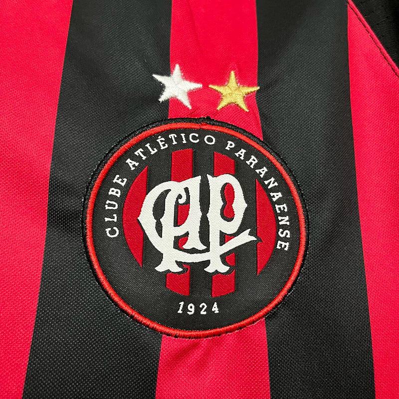 Camisa Athlético Pr 18/19 Retro Home Umbro Torcedor - Preta e Vermelha