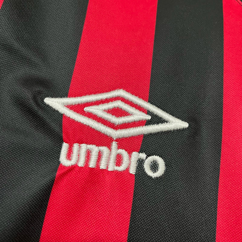 Camisa Athlético Pr 18/19 Retro Home Umbro Torcedor - Preta e Vermelha