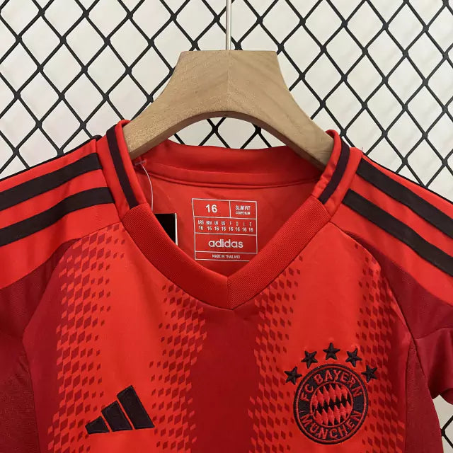 Conjunto Infantil Bayern de Munique 24/25 Home Adidas - Vermelho