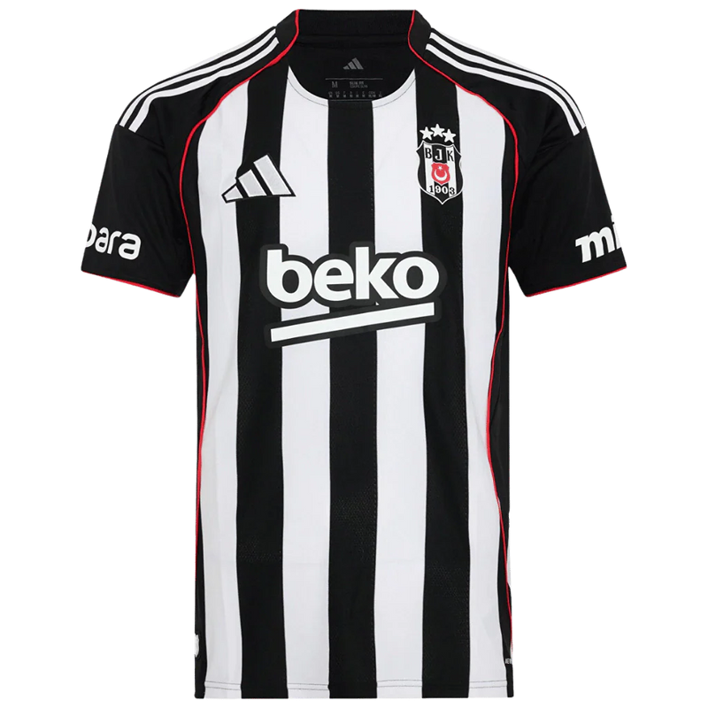 Camisa Besikitas Away 25/26 Adidas Torcedor Masculina - Branca e Preta