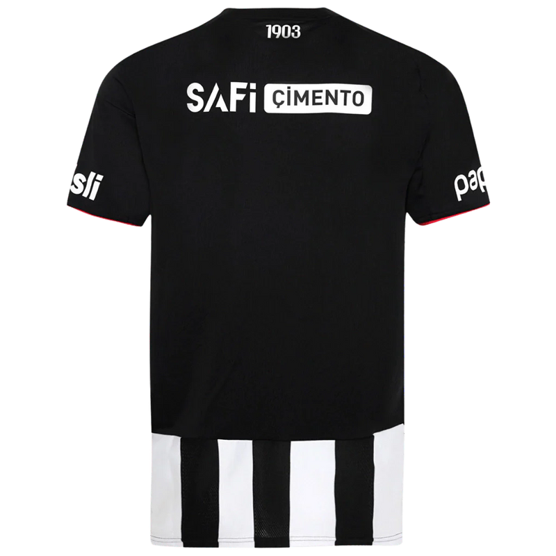 Camisa Besikitas Away 25/26 Adidas Torcedor Masculina - Branca e Preta