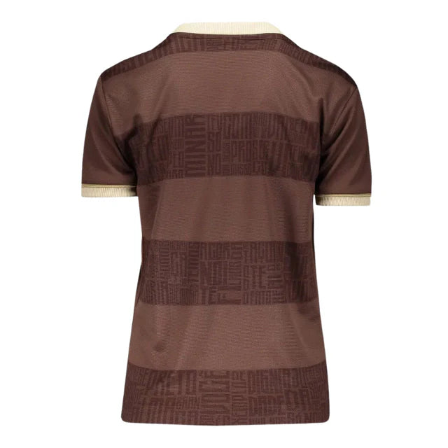 Camisa Flamengo Consciência Negra 2024 Feminina - Marrom