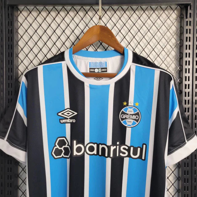 Camisa Grêmio Home 23/24 Umbro Torcedor Masculino - Tricolor