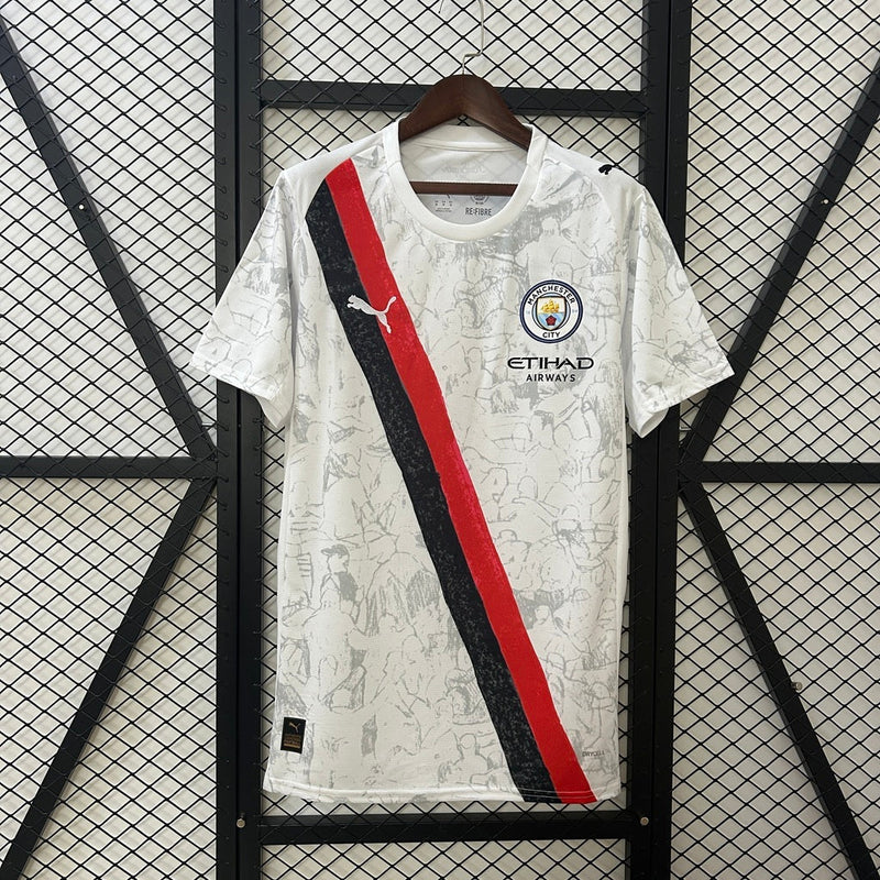 Camisa Manchester City Away 25/26 s/n° Torcedor Masculina - Branco