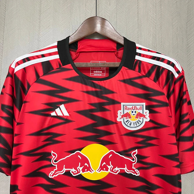 Camisa New York Red Bulls 24/25 Away Adidas Torcedor - Vermelha