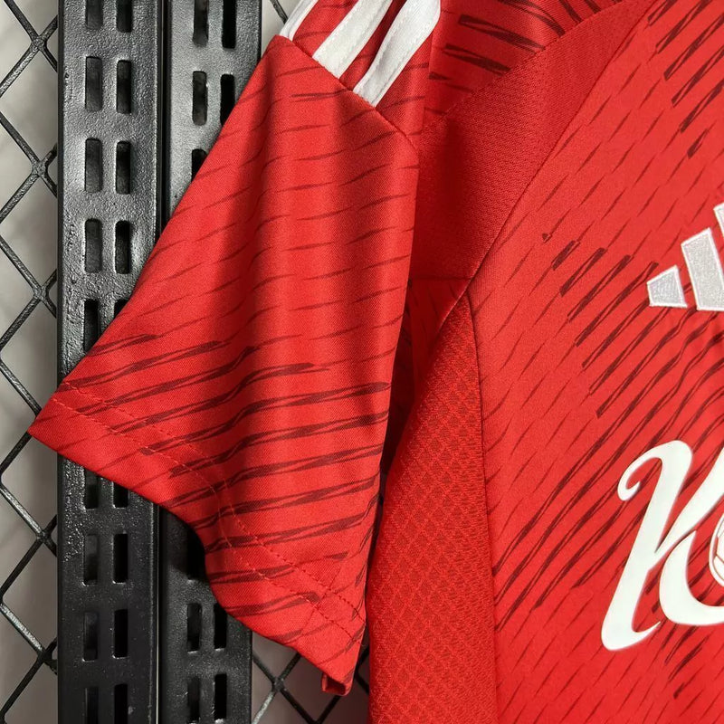 Camisa Nottingham Forrest Home 24/25 Adidas Masculino Torcedor - Vermelha