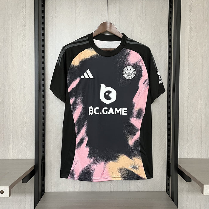 Camisa do Leicester City 24/25 Away Adidas Torcedor - Preta