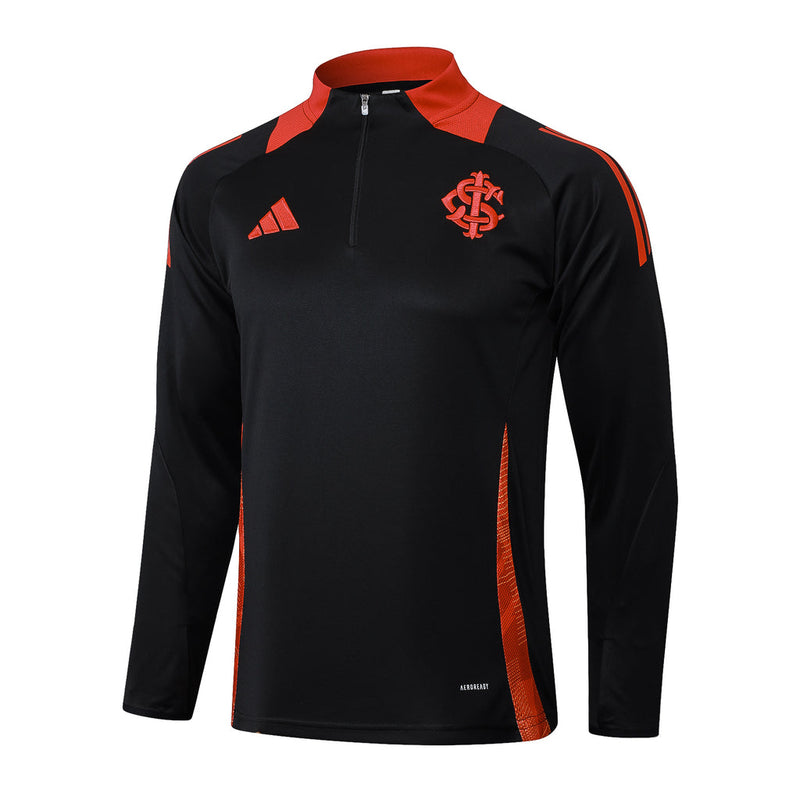 Conjunto de Treino Internacional 24/25 Preto e Vermelho - Adidas