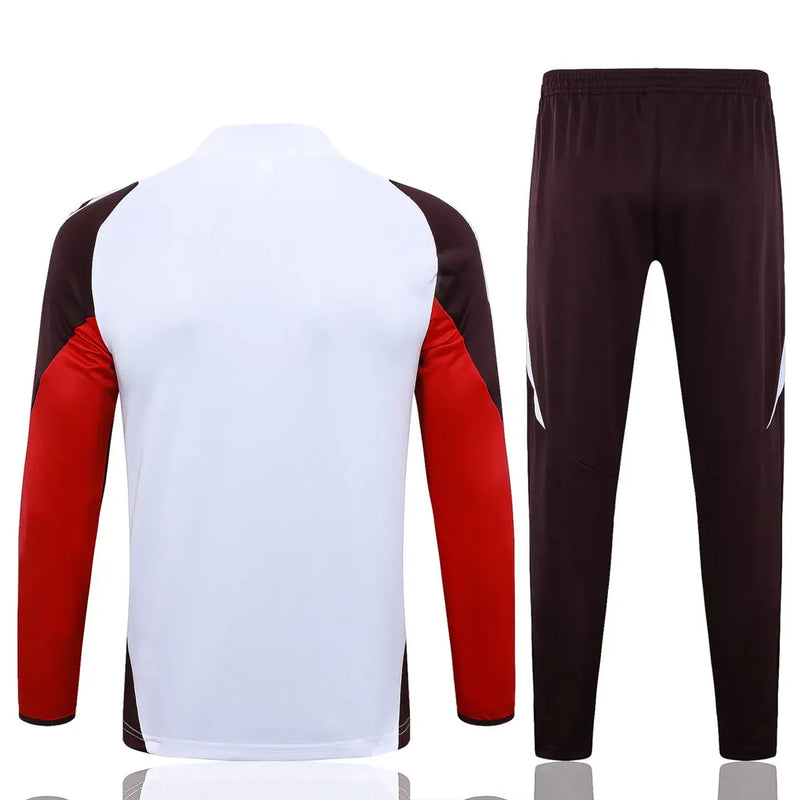 Conjunto de Treino Bayern de Munich 24/25  Branco e Vinho - Adidas