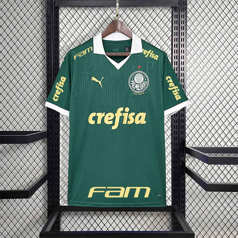 Camisa Palmeiras 2024/25 - Patrocínios e Patchs - Torcedor Masculina - Verde