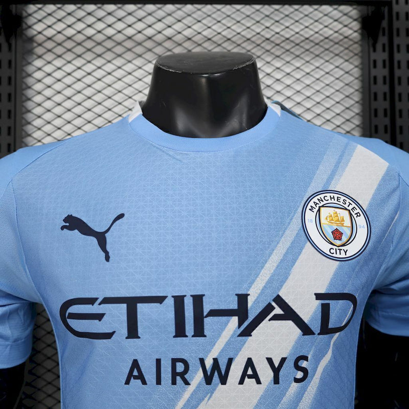 Camisa Manchester City Home 25/26 Jogador Puma Masculino com Patch - Azul