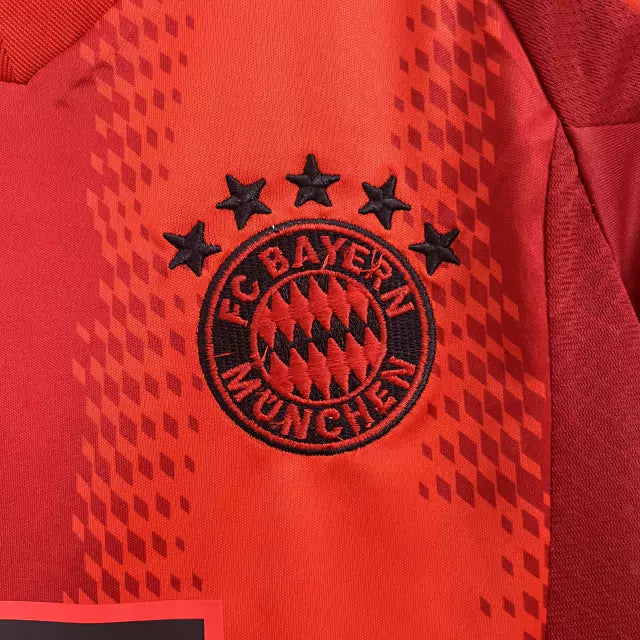 Conjunto Infantil Bayern de Munique 24/25 Home Adidas - Vermelho