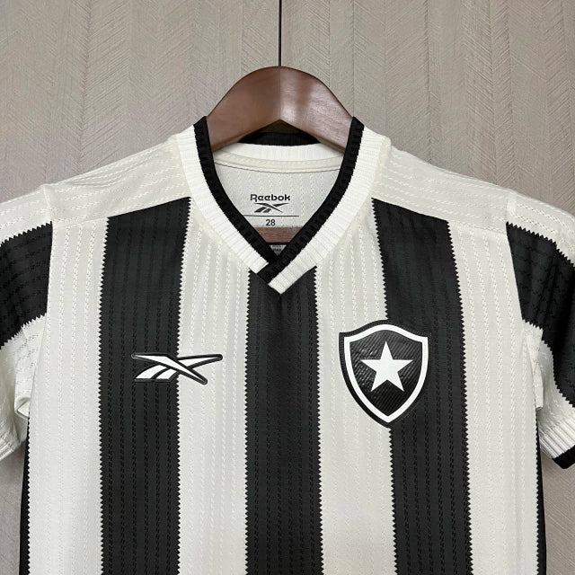 Kit Infantil Botafogo Home 24/25 - Rebook - Branco e Preto