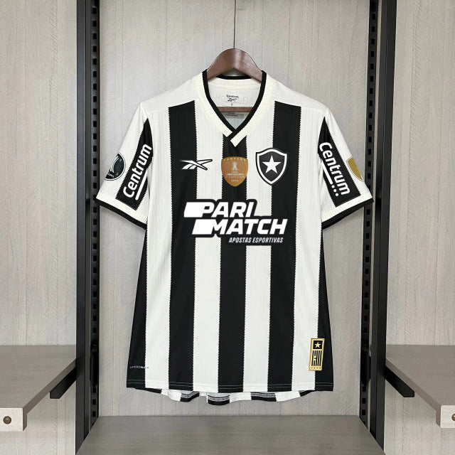 Camisa Botafogo Home 24/25 Reebok Torcedor Masculina com Patch e Patrocínios