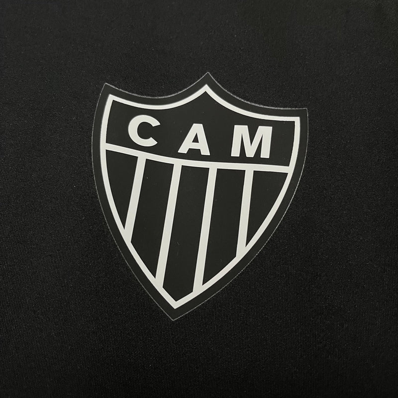 Camisa Atletico Mineiro Treino Tiro 24 Adidas Torcedor - Preta e Amarela