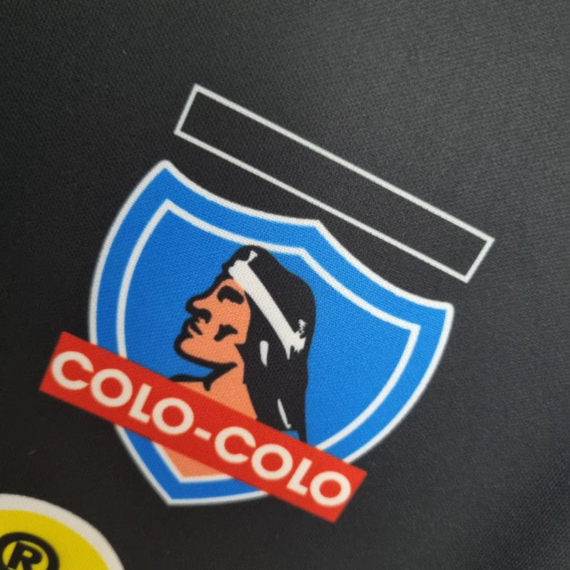 Camisa Colo Colo 1995 Away Nike Torcedor - Preta e Branca